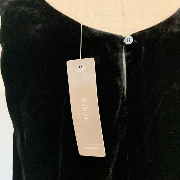 NWT J. Crew Black Vevlet Tank Top Size 2T - Picture 6 of 8